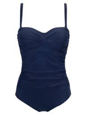 Anne Cole Live In Color Twist Front One-Piece Swimsuit  Sz 18W $122 Retail